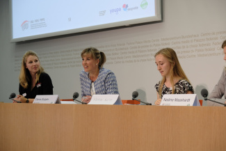 Medienkonferenz mit Diana Gutjahr