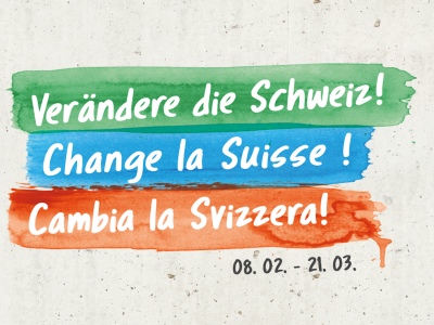 Logo Verändere die Schweiz! 2021